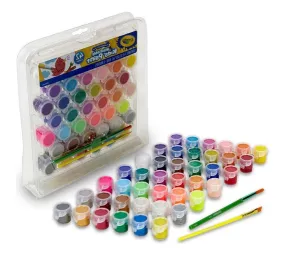 42 Colors Washable Kids Paint Pot With Brush