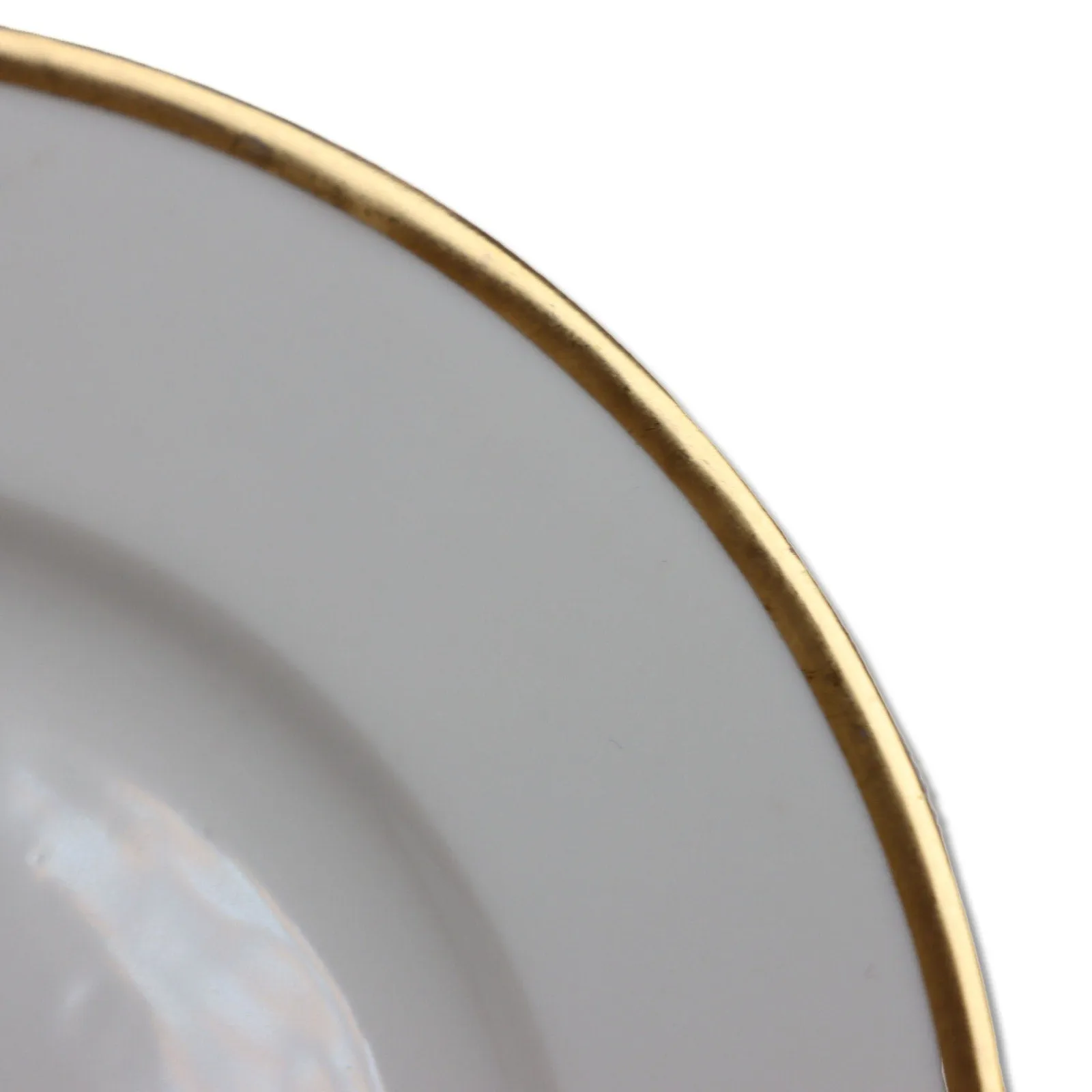 A Lanternier LNT170 Salad Plate 7 7/8" Gold Trim Limoges France Antique 1890's