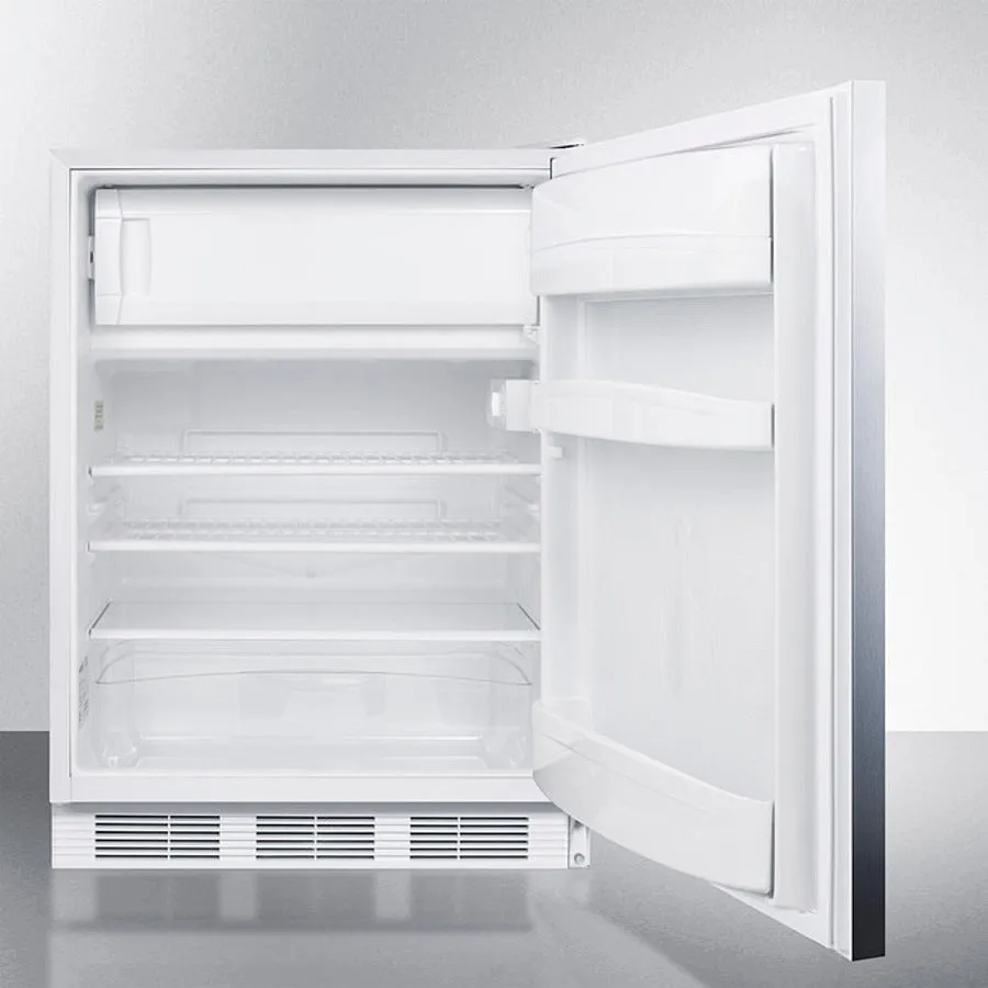 Accucold Summit - 24" Wide Built-In Refrigerator-Freezer, ADA Compliant | CT66LWBISSHHADA