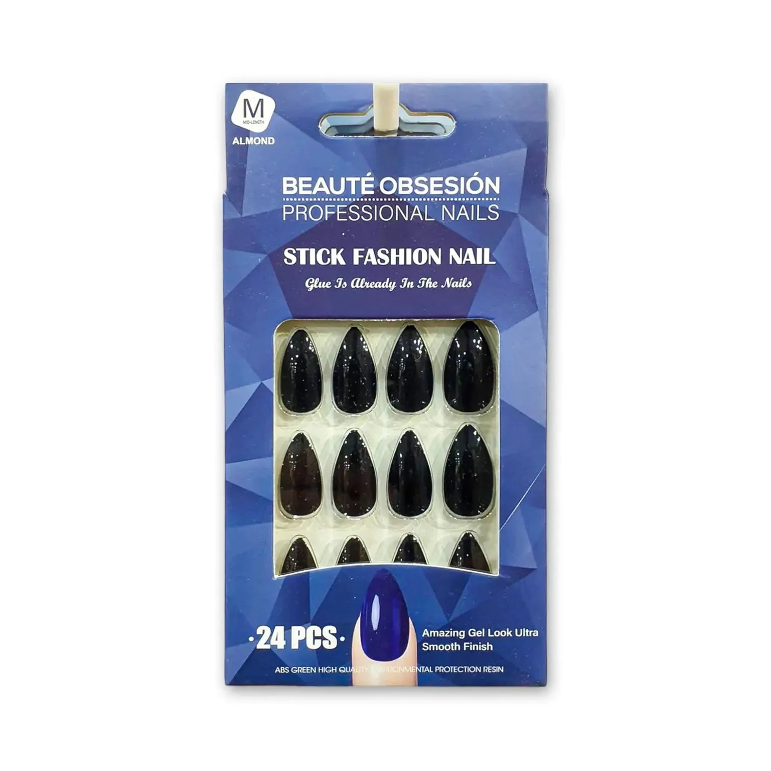 Almond Beaute Obsession Stick Fashion 24 Nails