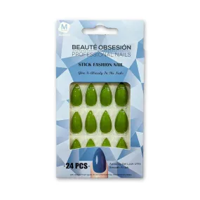 Almond Beaute Obsession Stick Fashion 24 Nails