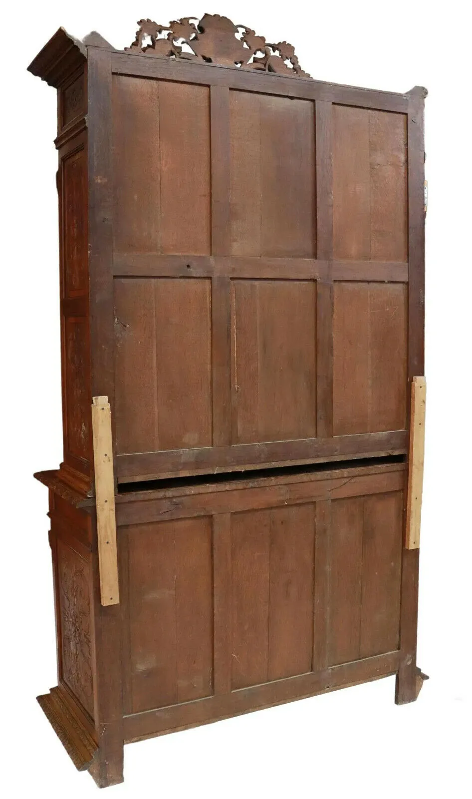 Antique Cabinet, Hunt, Oak, Foliate, French Game Bird & Deer Carved, 1800's!!