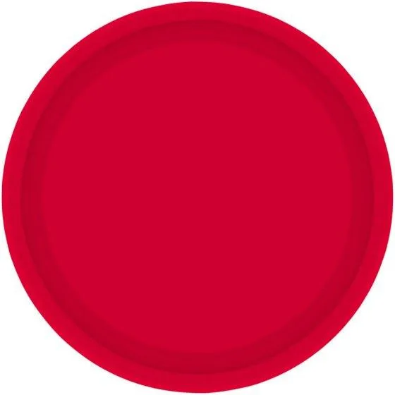 Apple Red Paper Lunch Plates - FSC