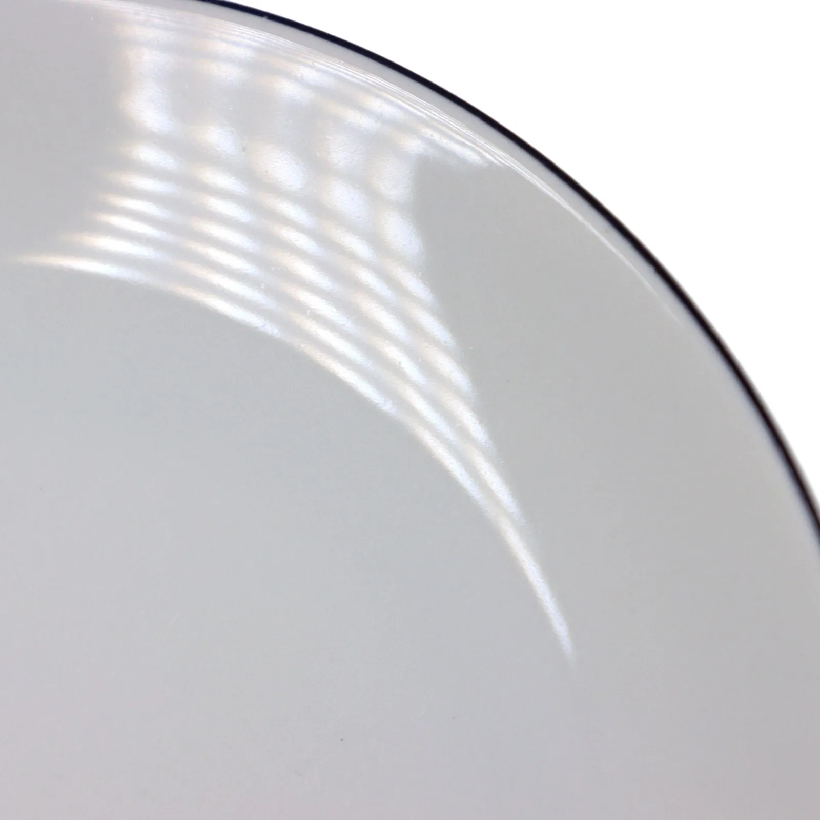 Arzberg Cucina Black Rim Porcelain Salad Plate 7 1/2" Germany Vintage 1980's