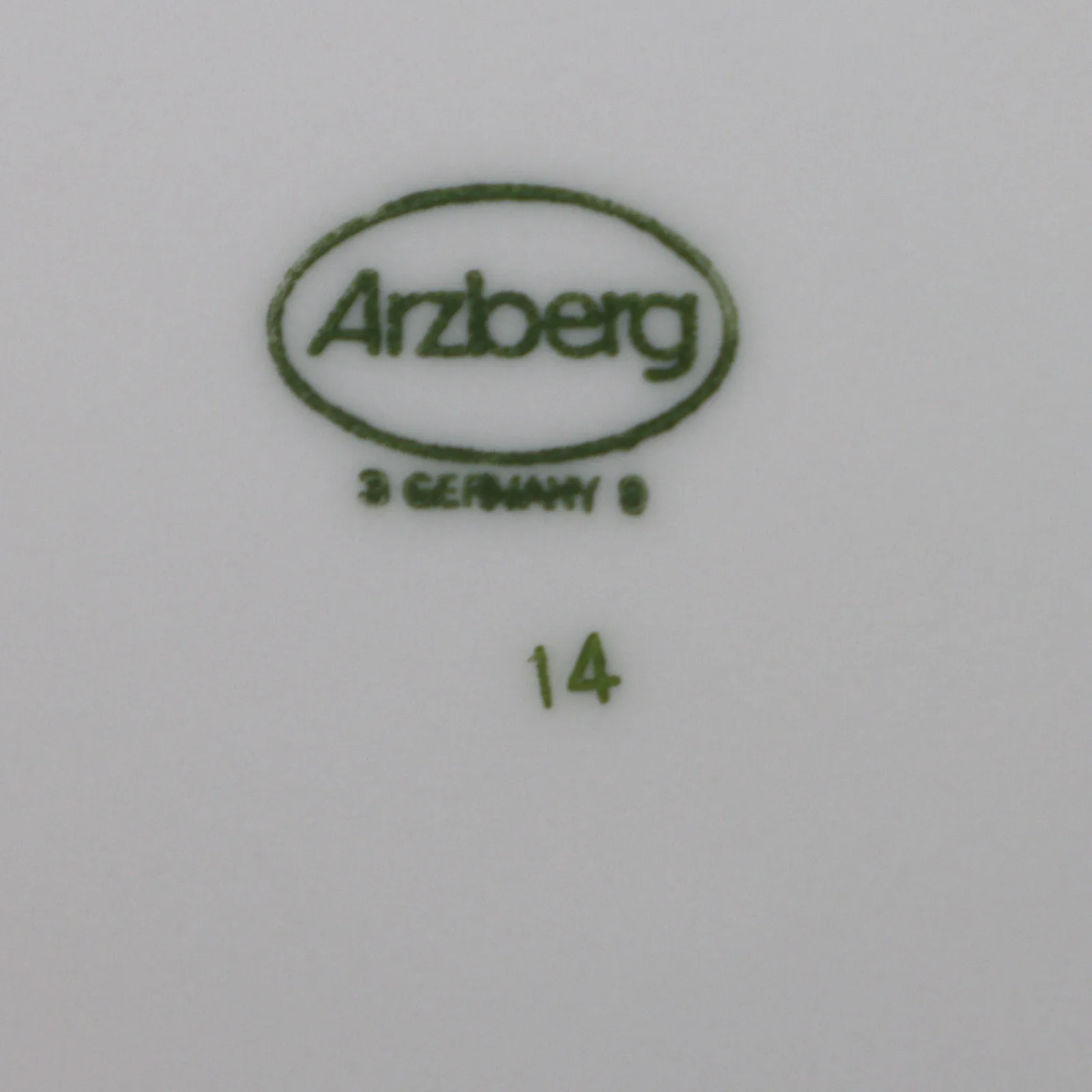 Arzberg Cucina Black Rim Porcelain Salad Plate 7 1/2" Germany Vintage 1980's