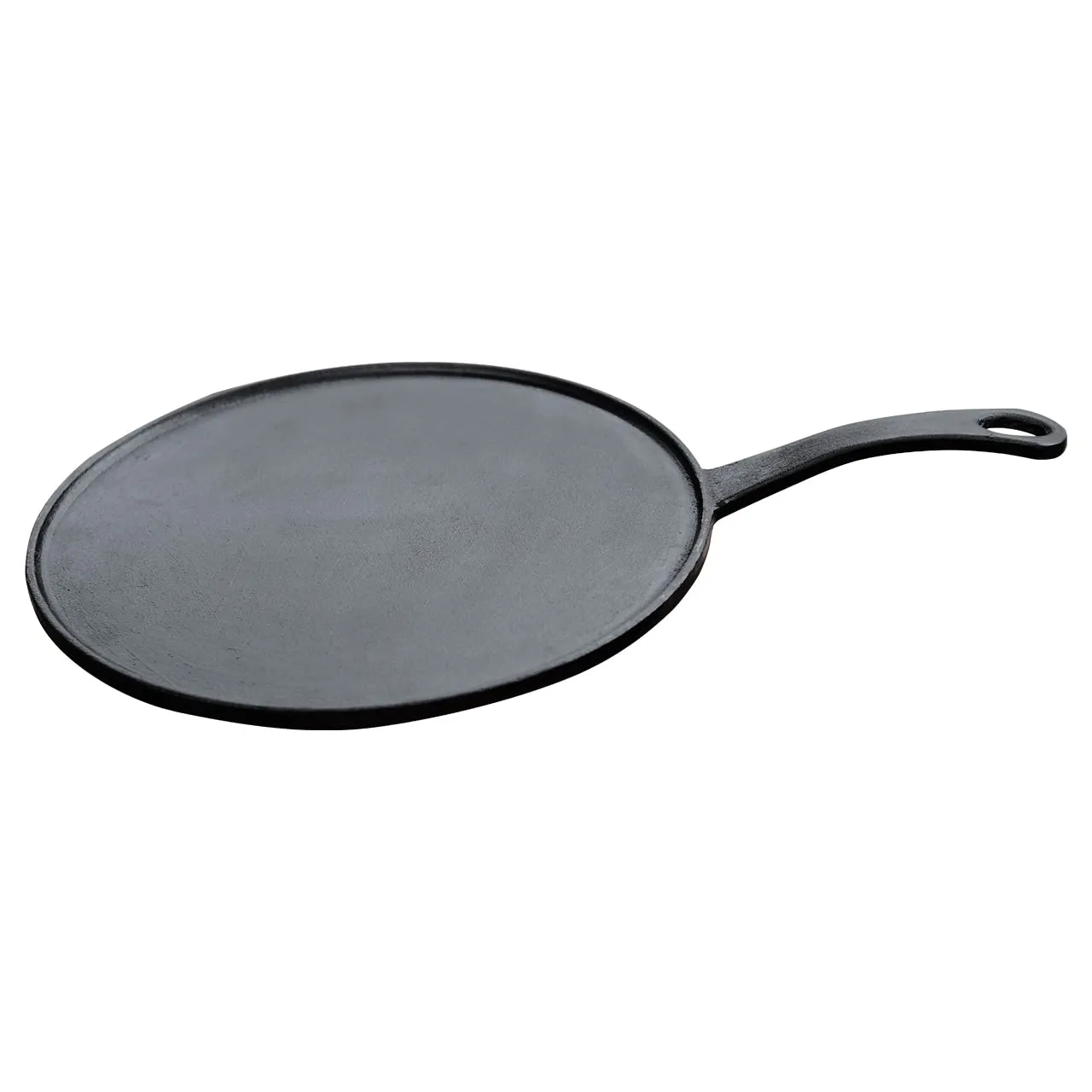 Dosa Tawa | Pre-Seasoned | Made of Cast Iron | Healthful | Grey & Black | 10 Inch