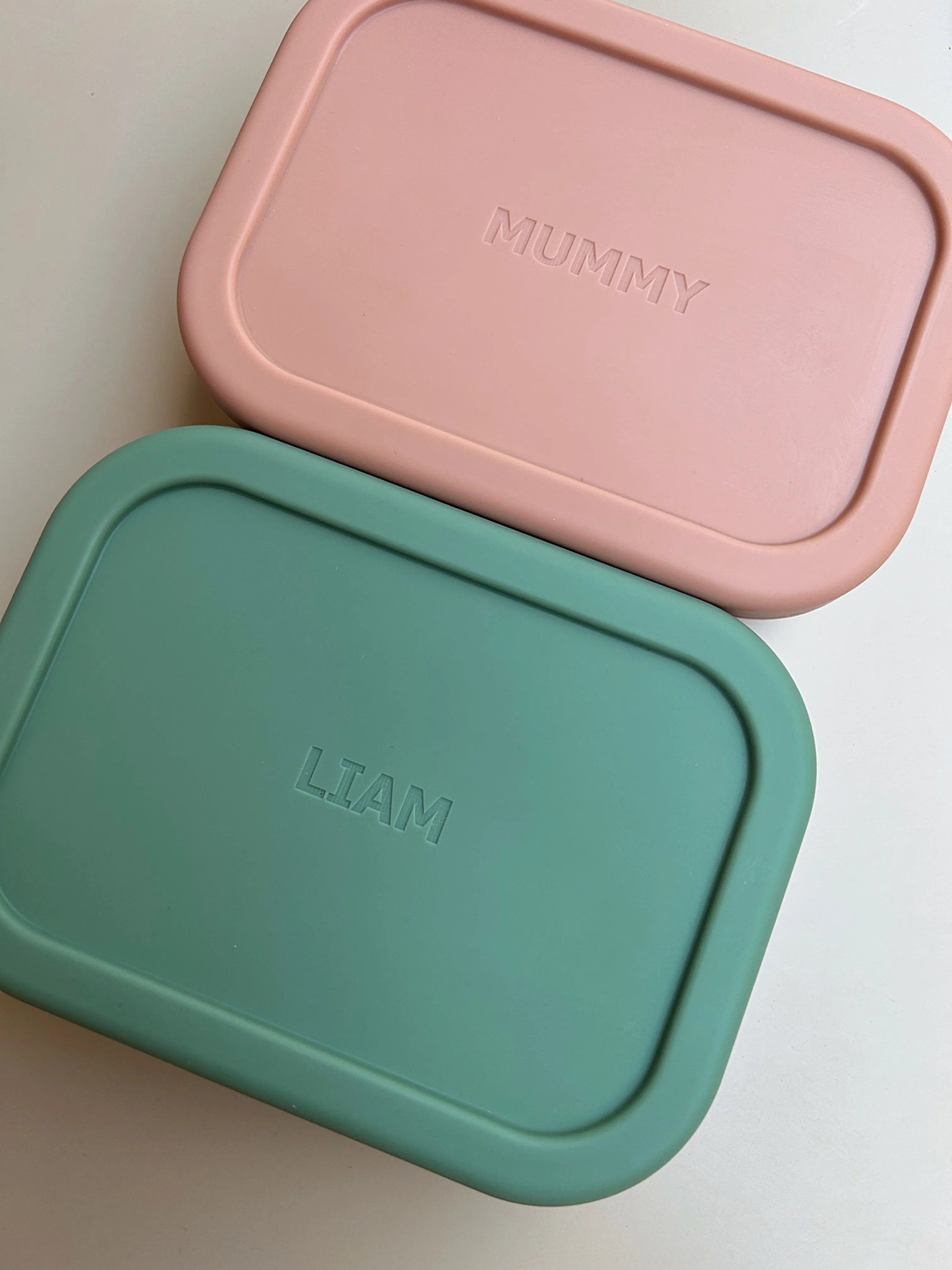 Dusty Pink Rectangle Silicone Container