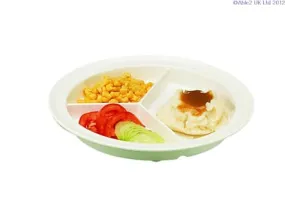 Gripware Partitioned Scoop Dish Plate