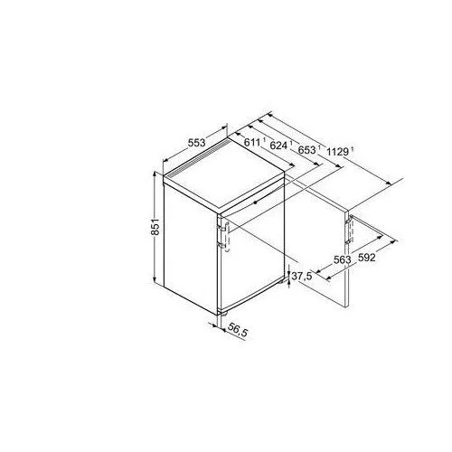 Liebherr GP1213 Freestanding Undercounter Freezer White