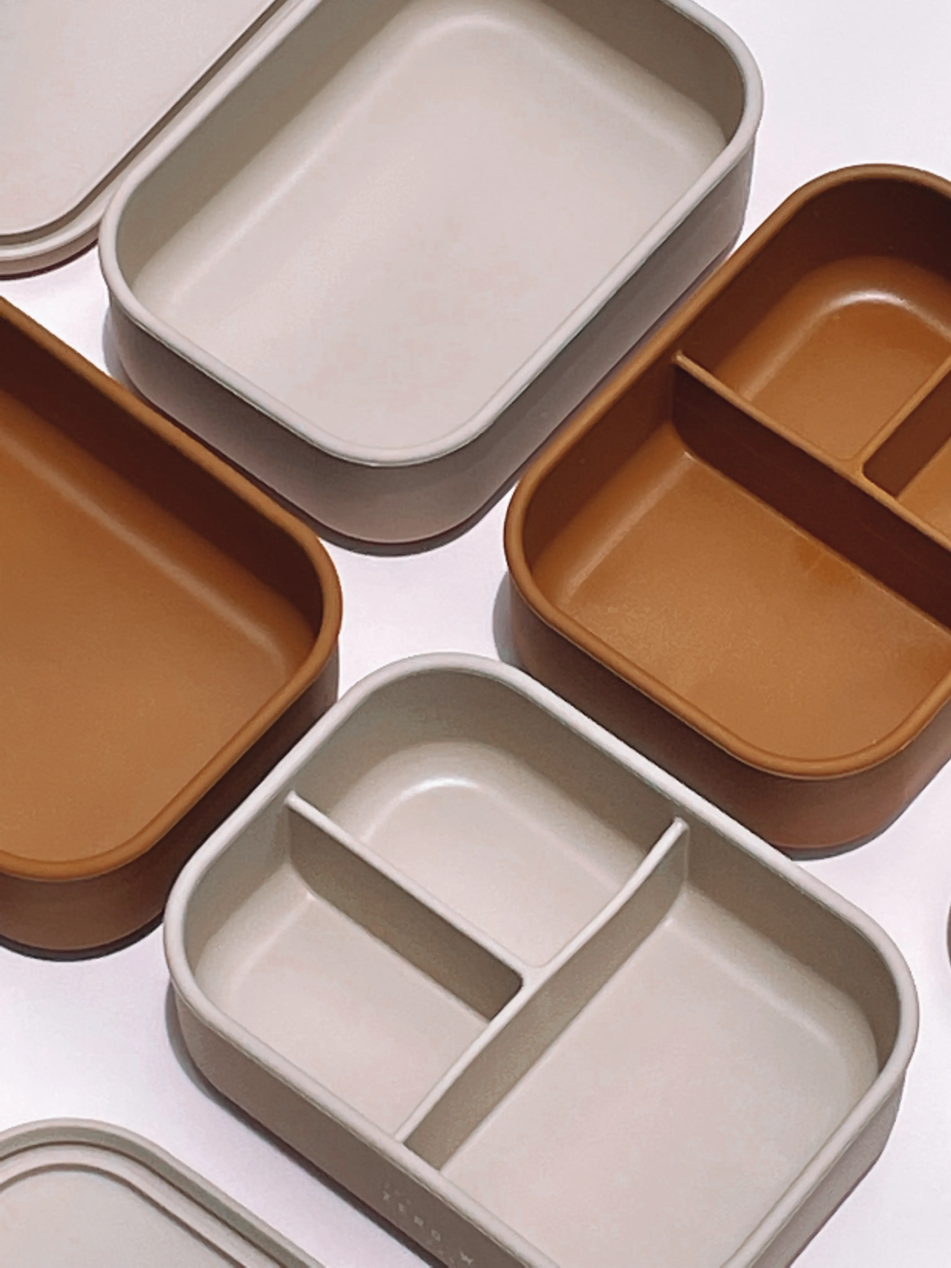 Nude Rectangle Silicone Container