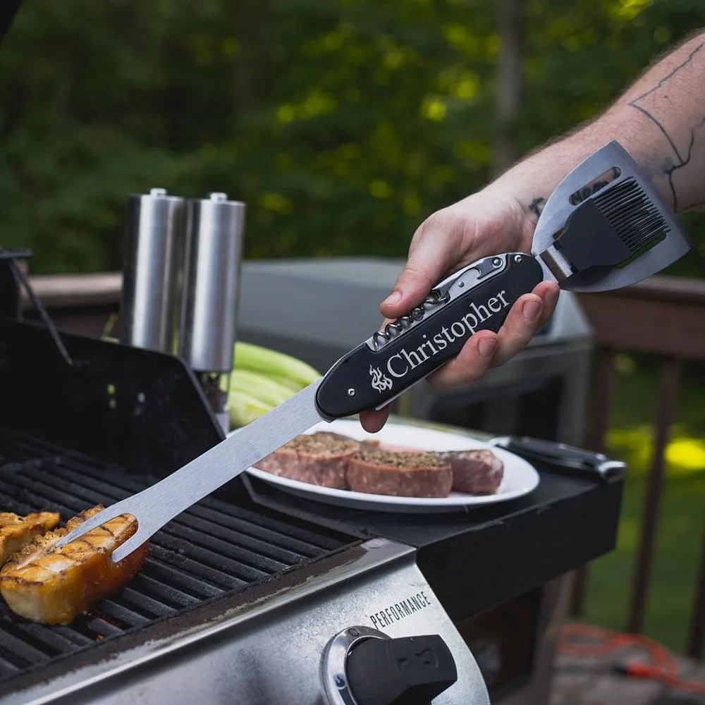 Personalized Laser Engraved 5-in-1 BBQ Tool