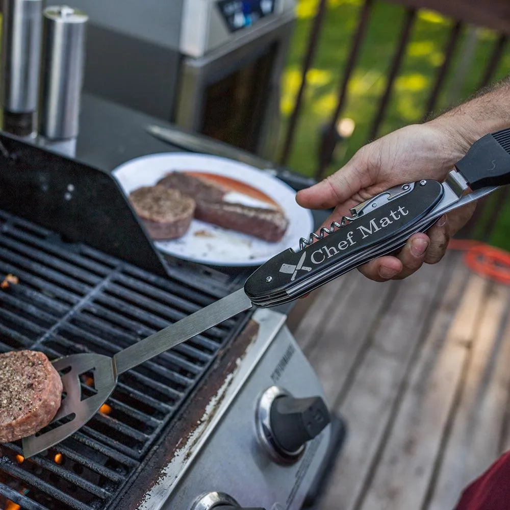 Personalized Laser Engraved 5-in-1 BBQ Tool