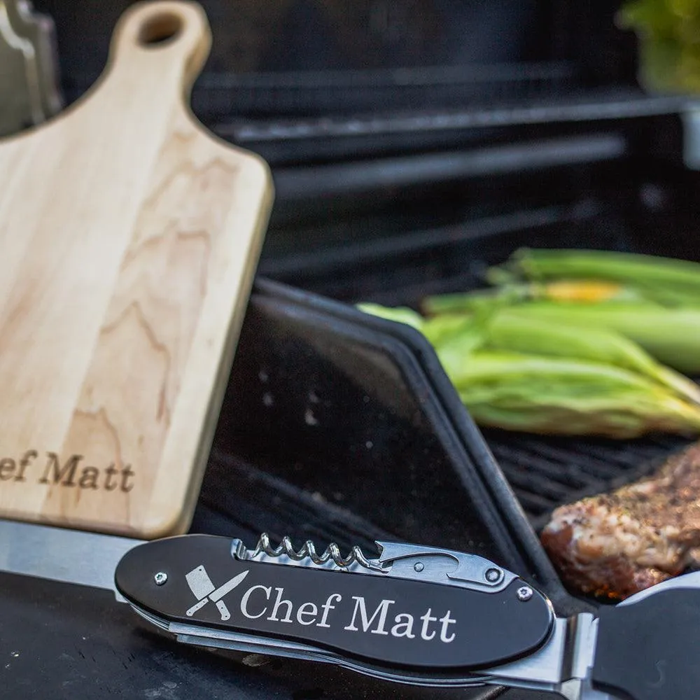 Personalized Laser Engraved 5-in-1 BBQ Tool