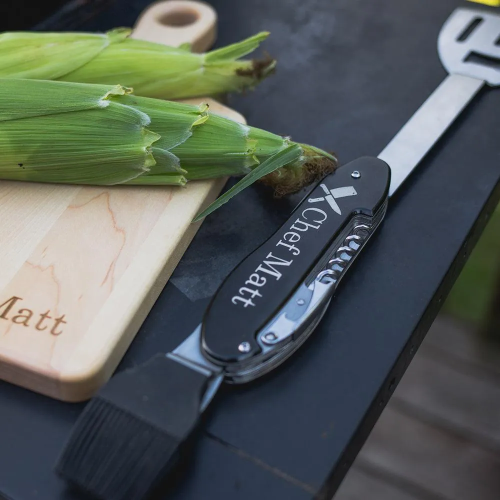 Personalized Laser Engraved 5-in-1 BBQ Tool
