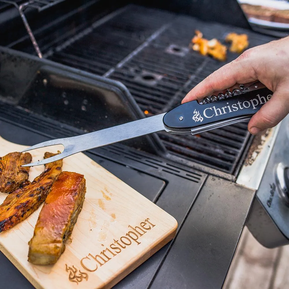 Personalized Laser Engraved 5-in-1 BBQ Tool