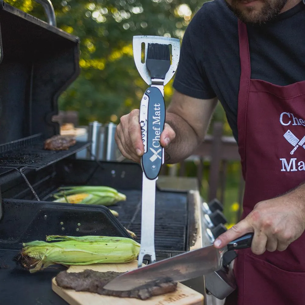 Personalized Laser Engraved 5-in-1 BBQ Tool