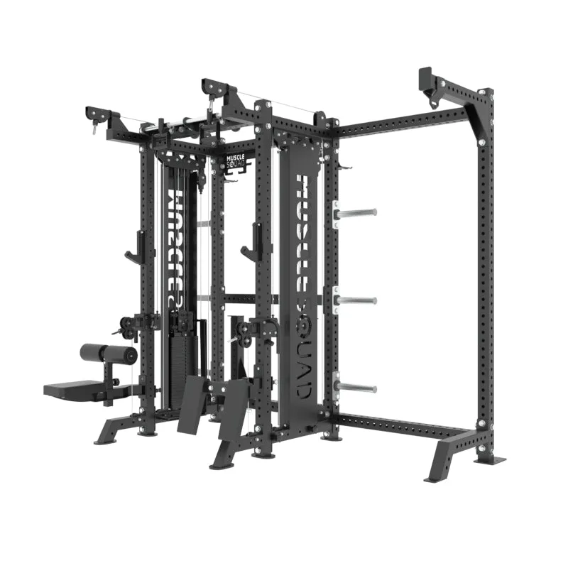 Phase 4 Cable Equipped Multi Functional Squat Rack with Boxing Hook Attachment