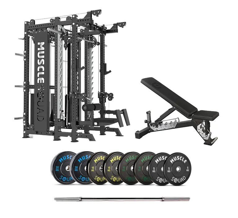Phase 4 Cable Equipped Multi Functional Squat Rack with Smith Machine
