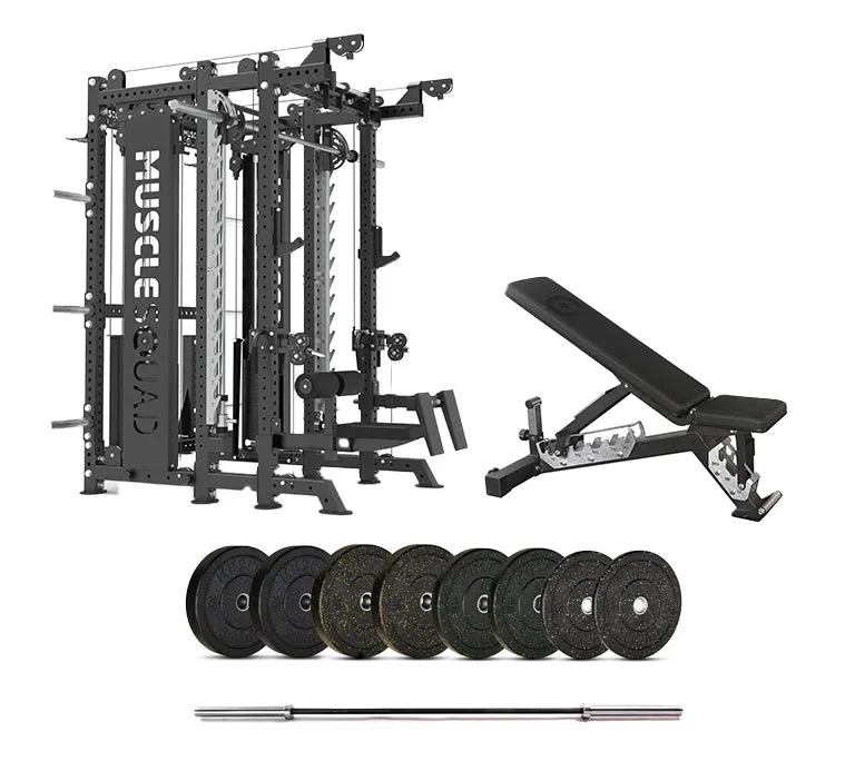 Phase 4 Cable Equipped Multi Functional Squat Rack with Smith Machine