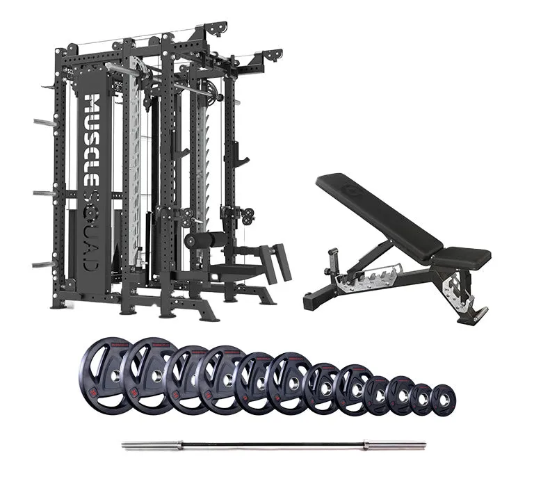 Phase 4 Cable Equipped Multi Functional Squat Rack with Smith Machine