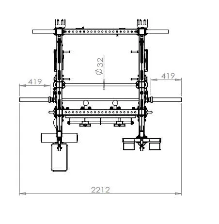 Phase 4 Cable Equipped Multi Functional Squat Rack with Smith Machine