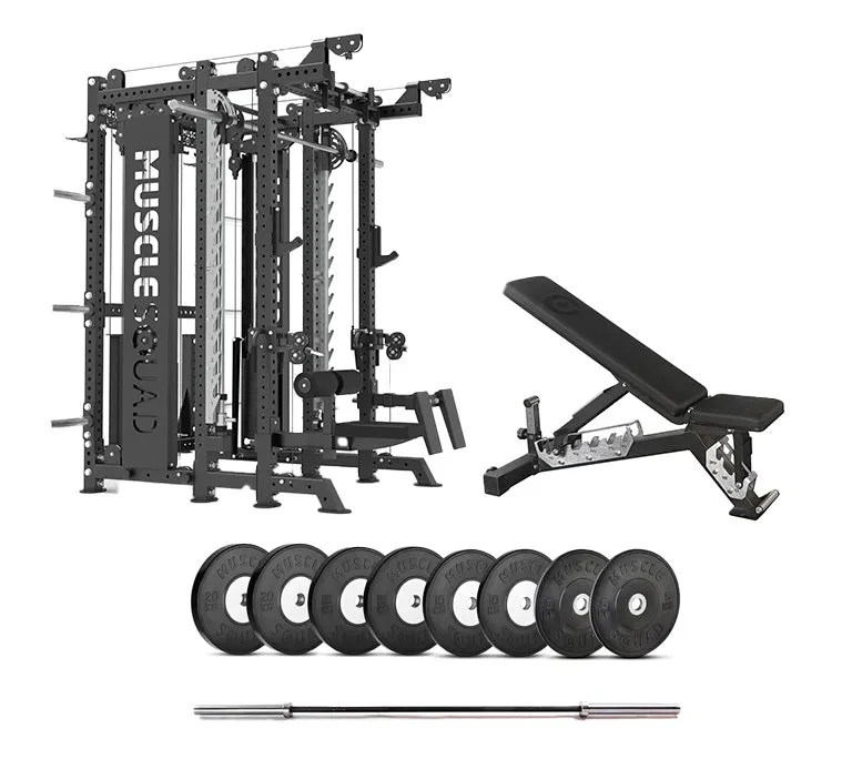 Phase 4 Cable Equipped Multi Functional Squat Rack with Smith Machine