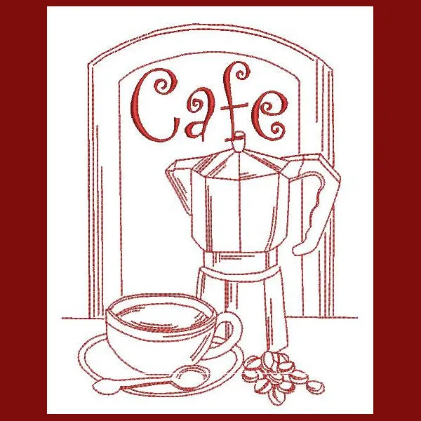 Redwork The Perfect Cup