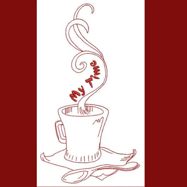 Redwork The Perfect Cup