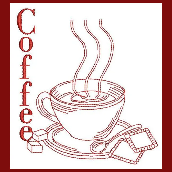 Redwork The Perfect Cup