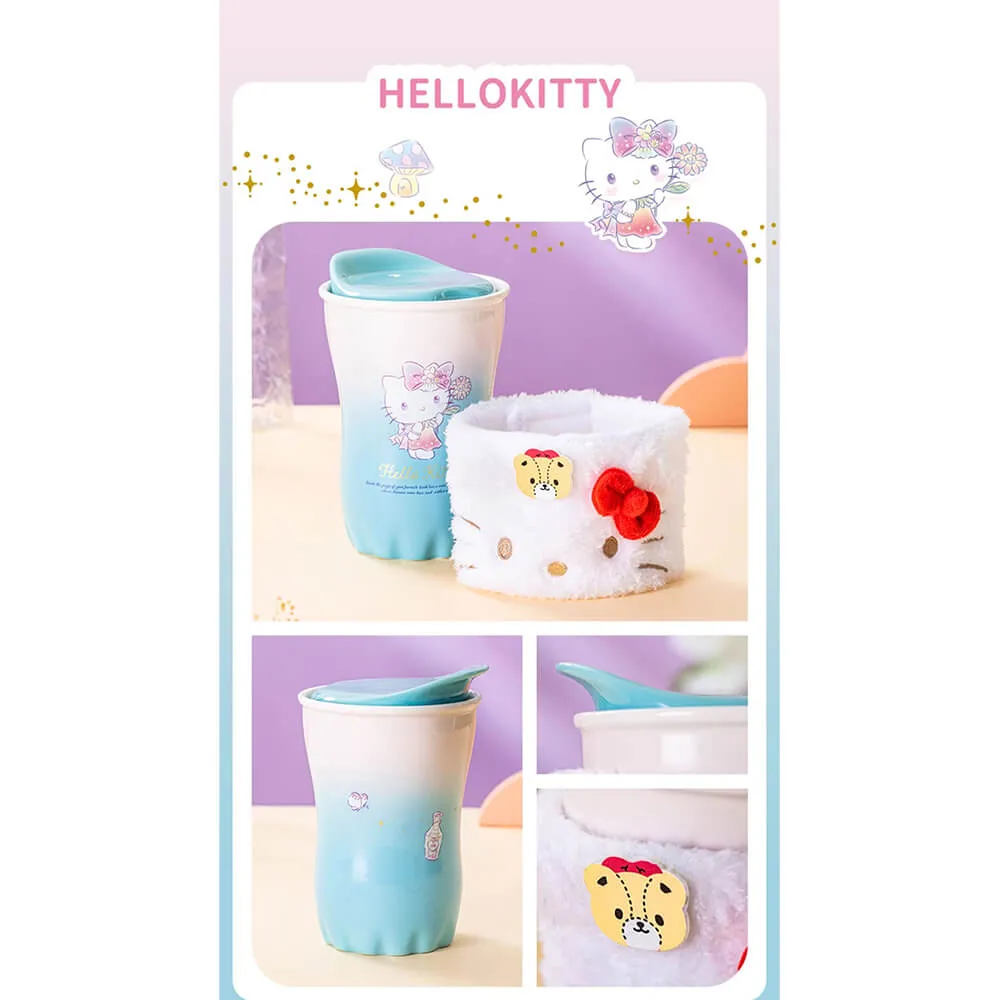 Sanrio Ceramic Mug With Plush Cup Sleeve