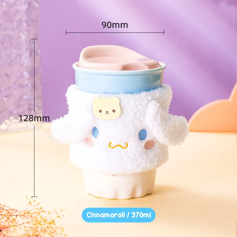 Sanrio Ceramic Mug With Plush Cup Sleeve