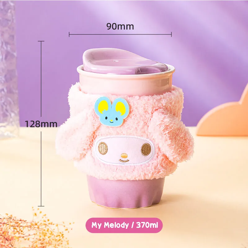 Sanrio Ceramic Mug With Plush Cup Sleeve