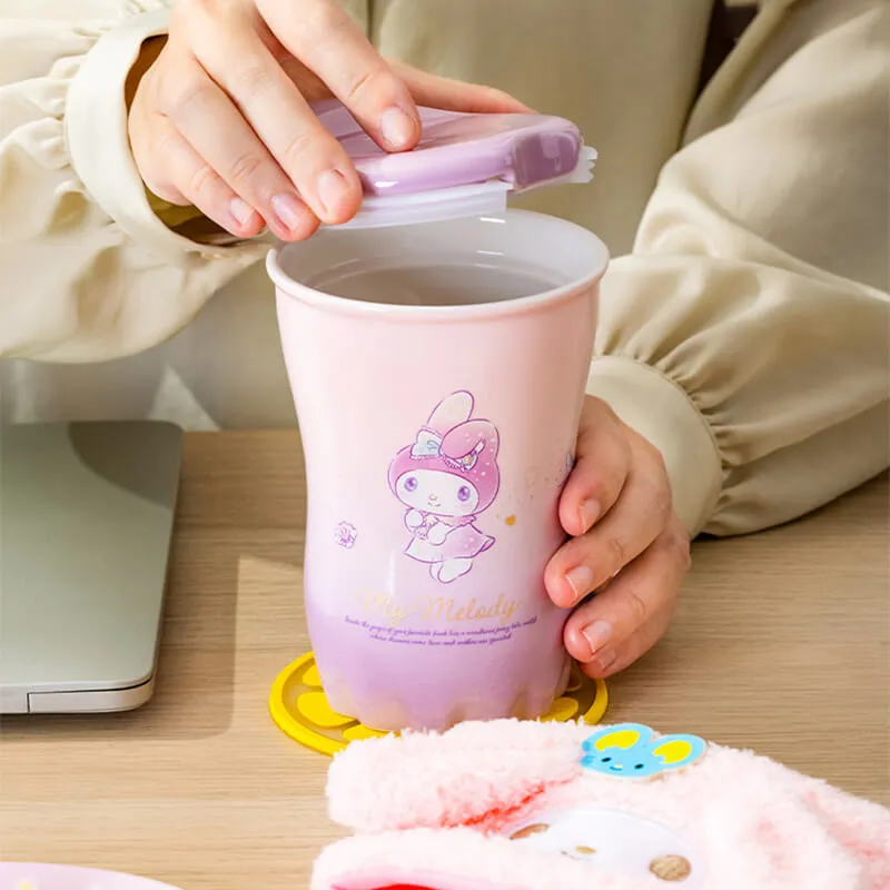 Sanrio Ceramic Mug With Plush Cup Sleeve