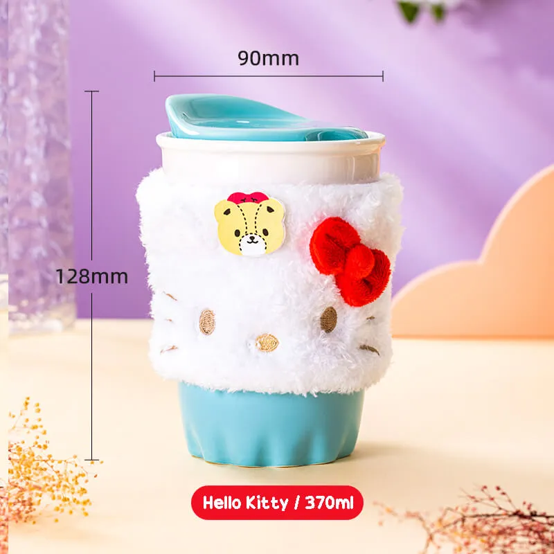 Sanrio Ceramic Mug With Plush Cup Sleeve