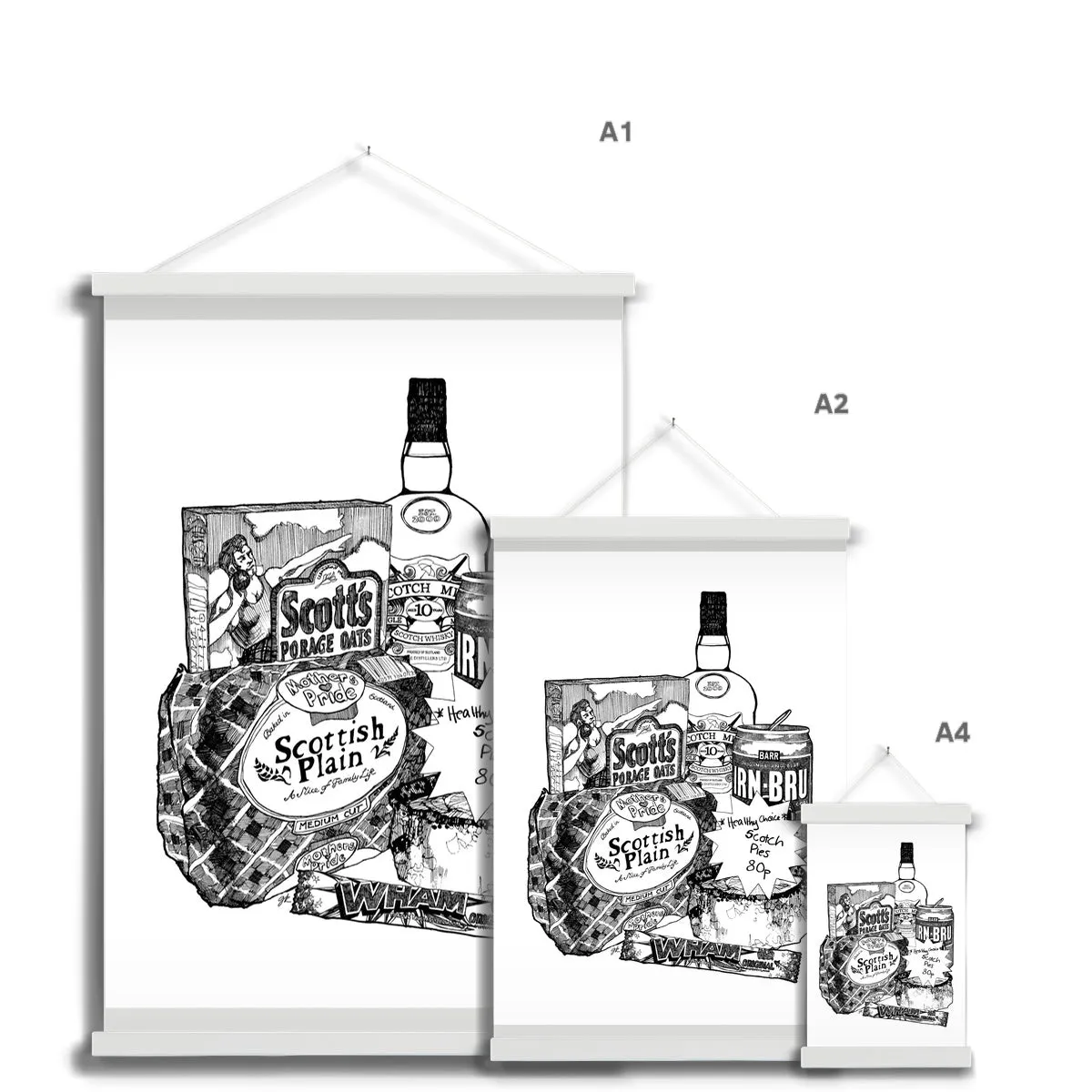 Scottish Breakfast Fine Art Print with Hanger