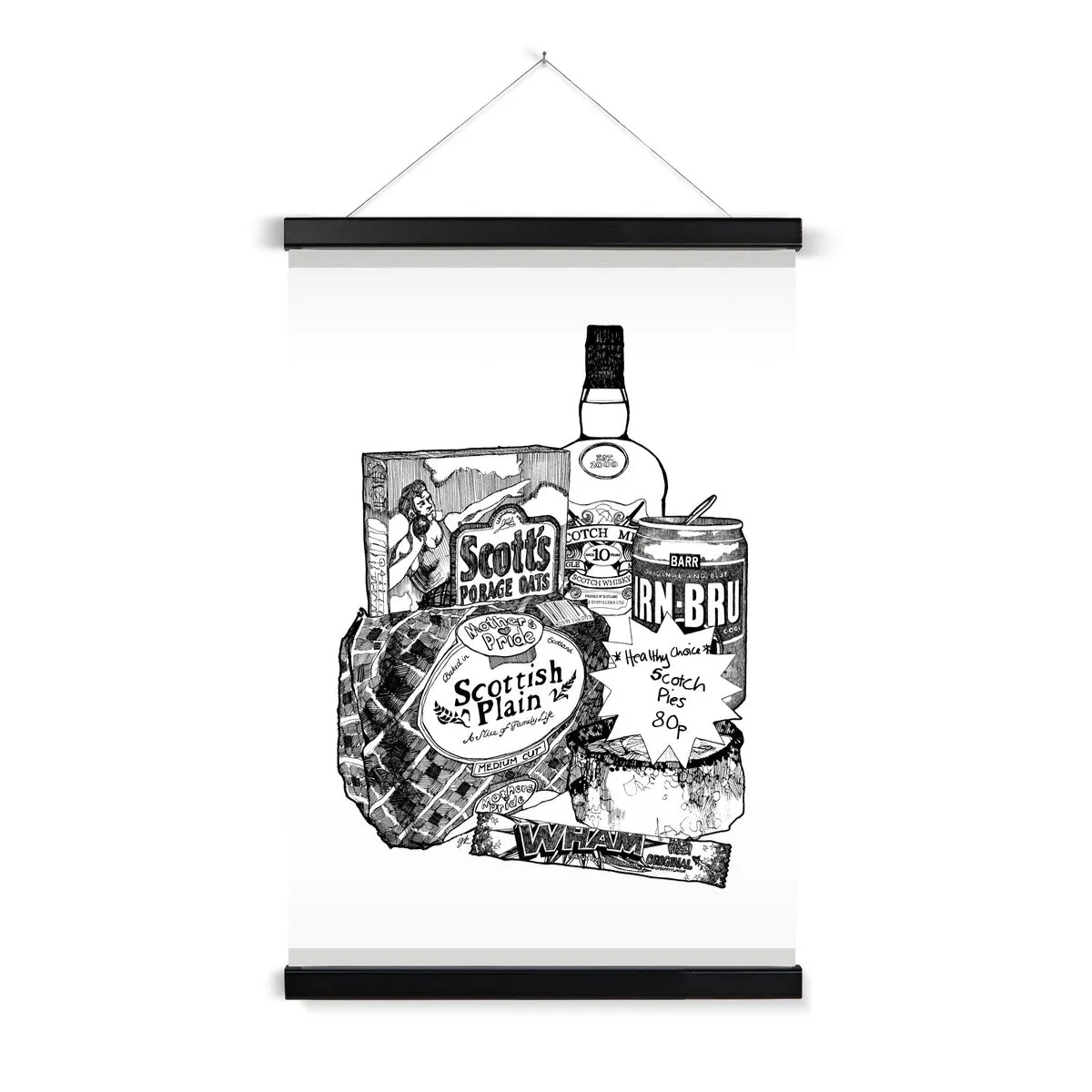 Scottish Breakfast Fine Art Print with Hanger