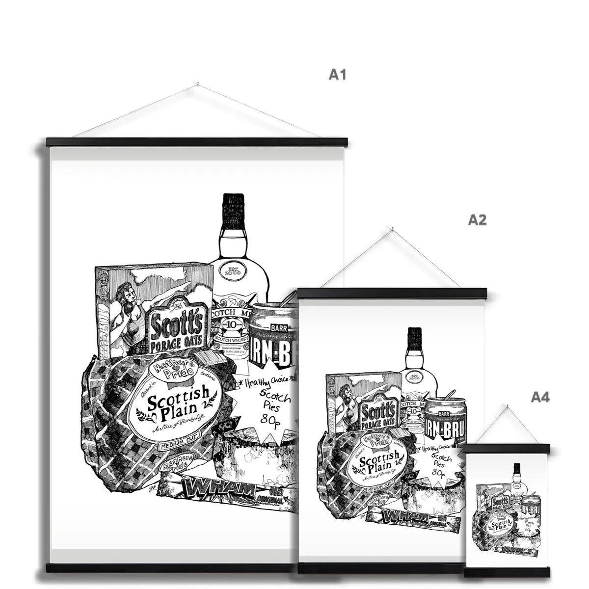 Scottish Breakfast Fine Art Print with Hanger