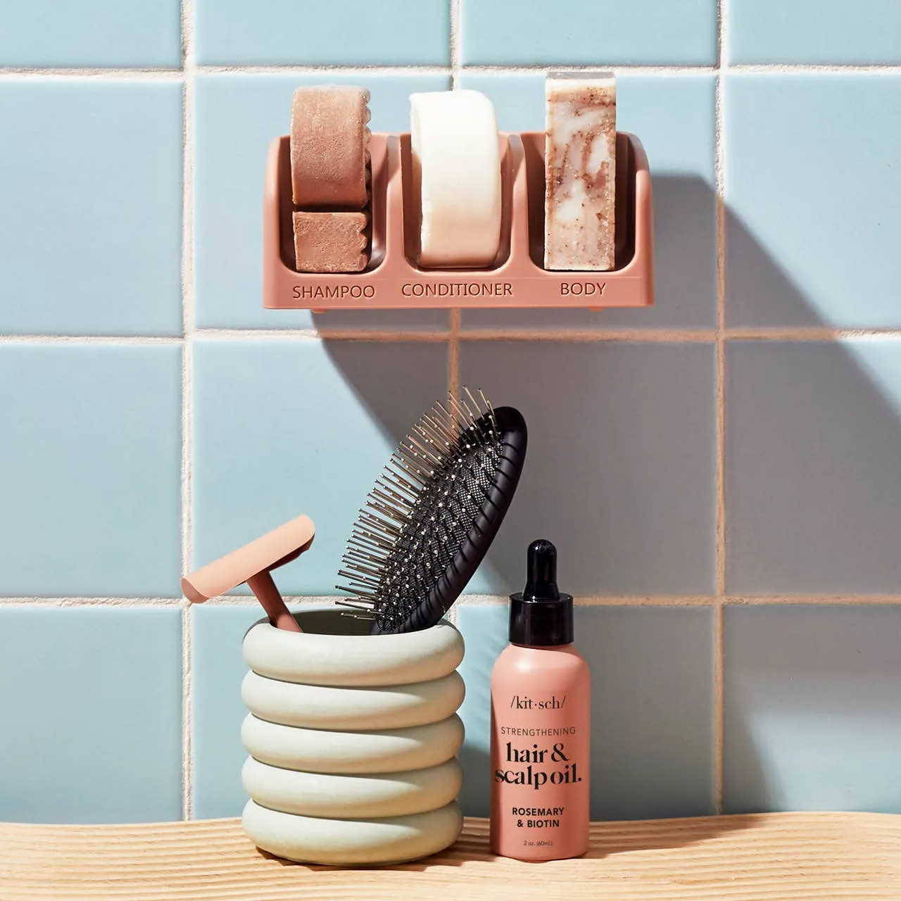 Self-draining Soap Dish