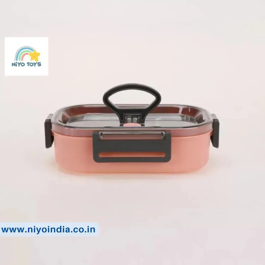 Stainless Steel 2 Grid  Lunch Box for Kids