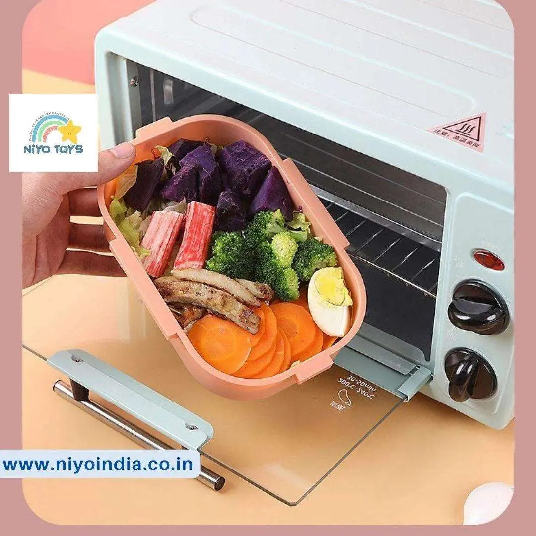 Stainless Steel 2 Grid  Lunch Box for Kids