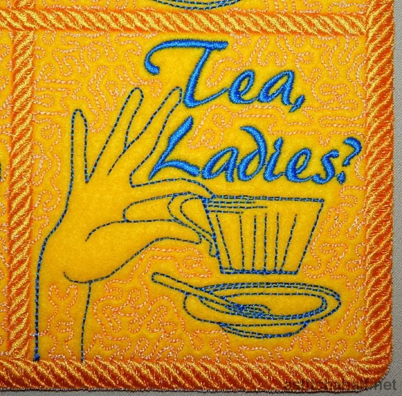 Trapunto Tea with Mum