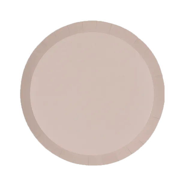 White Sand Paper Snack Plates - 20